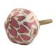 Pink Hexagon Small Ceramic Dresser Knob Online